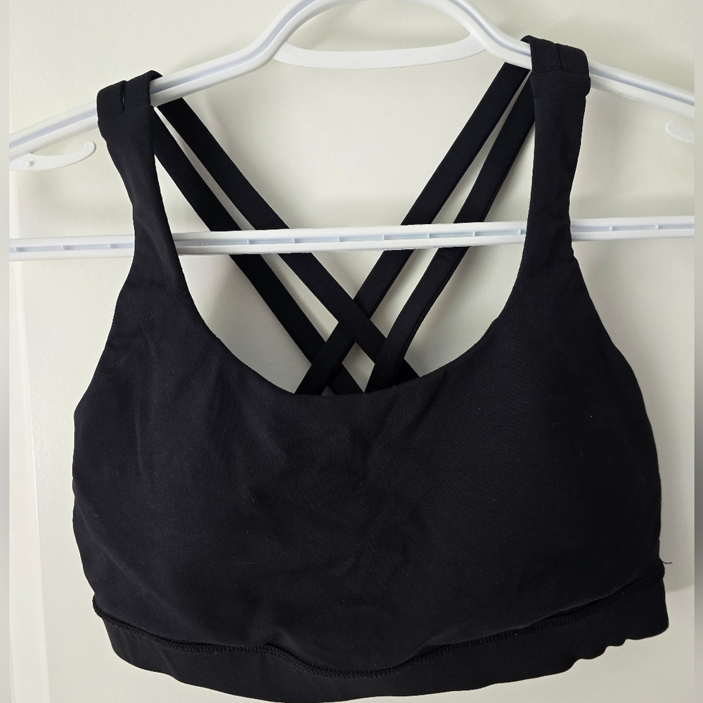 lululemon athletica Black Strappy Sports Bra